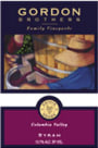 Gordon Brothers Syrah 2000 Front Label