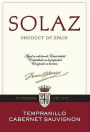 Osborne Solaz Tempranillo Cabernet Sauvignon 2016 Front Label