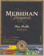 Meridian Paso Robles Syrah 1997 Front Label
