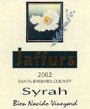 Jaffurs Syrah Bien Nacido Vineyard 2002 Front Label