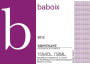 Buil and Gine Baboix 2012 Front Label