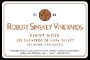Robert Sinskey Los Carneros Pinot Noir 2001 Front Label