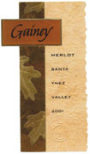 Gainey Merlot 2001 Front Label