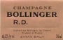 Bollinger R.D. Champagne 1988 Front Label