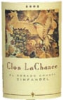 Clos LaChance El Dorado Zinfandel 2002 Front Label