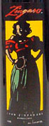 Zingaro Zinfandel 2002 Front Label