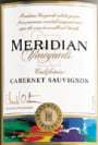 Meridian Cabernet Sauvignon 2002 Front Label
