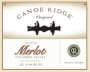 Canoe Ridge Merlot 2002 Front Label