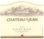 Chateau St. Jean Pinot Noir 2003 Front Label