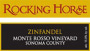 Rocking Horse Monte Rosso Zinfandel 2000 Front Label