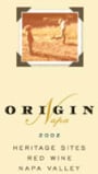 Origin-Napa Heritage Sites 2002 Front Label