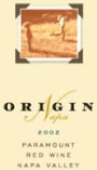 Origin-Napa Paramount Red 2002 Front Label