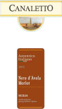 Canaletto Nero d'Avola - Merlot 2005 Front Label