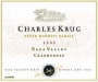 Charles Krug Napa Valley Chardonnay 2003 Front Label