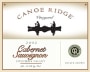 Canoe Ridge Cabernet Sauvignon 2002 Front Label