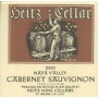Heitz Cellar Napa Valley Cabernet Sauvignon 2001 Front Label