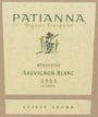 Patianna Sauvignon Blanc 2003 Front Label