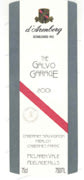 d'Arenberg The Galvo Garage 2001 Front Label