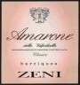 Zeni Amarone della Valpolicella Classico Barriques 2008 Front Label