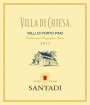 Santadi Sardinia Villa di Chiesa Bianco Valli di Porto Pino 2013 Front Label