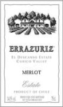 Errazuriz Merlot 1997 Front Label