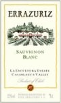 Errazuriz Sauvignon Blanc 1998 Front Label