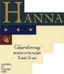 Hanna Chardonnay 2003 Front Label