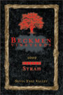 Beckmen Estate Syrah 2002 Front Label