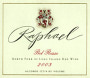 Raphael Bel Rosso 2002 Front Label