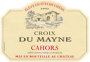 Francois Pelissie Croix du Mayne Cahors 2002 Front Label