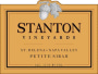 Stanton Vineyards St. Helena Petite Sirah 2007  Front Label