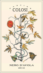 Colosi Terre Siciliane Nero d'Avola 2012 Front Label