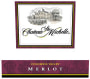 Chateau Ste. Michelle Columbia Valley Merlot 2002 Front Label