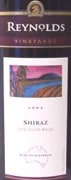 Reynolds Shiraz 2002 Front Label