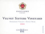 Hartford Court Velvet Sisters Vineyard Pinot Noir 2002 Front Label
