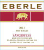 Eberle Sangiovese 2011 Front Label