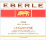 Eberle Sangiovese 2008 Front Label