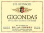 Delas Gigondas 1996 Front Label