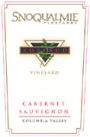 Snoqualmie Rosebud Vineyard Cabernet Sauvignon 2002 Front Label