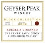 Geyser Peak Kuimelis Cabernet Sauvignon 2002 Front Label