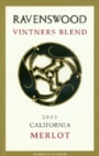 Ravenswood Vintners Blend Merlot 2003 Front Label