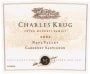 Charles Krug Napa Cabernet Sauvignon 2002 Front Label