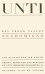 Unti Segromigno Red Blend 2006 Front Label