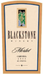 Blackstone California Merlot 2003 Front Label