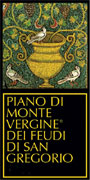 Feudi di San Gregorio Taurasi Riserva Piano di Montevergine 1999 Front Label