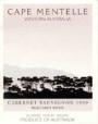 Cape Mentelle Margaret River Cabernet Sauvignon 1999 Front Label