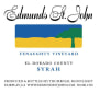 Edmunds St. John Fenaughty Vineyard Syrah 2012 Front Label