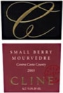 Cline Small Berry Mourvedre 2003 Front Label