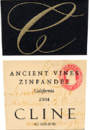 Cline Ancient Vines Zinfandel 2004 Front Label