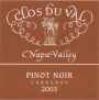 Clos du Val Carneros Estate Pinot Noir 2003 Front Label